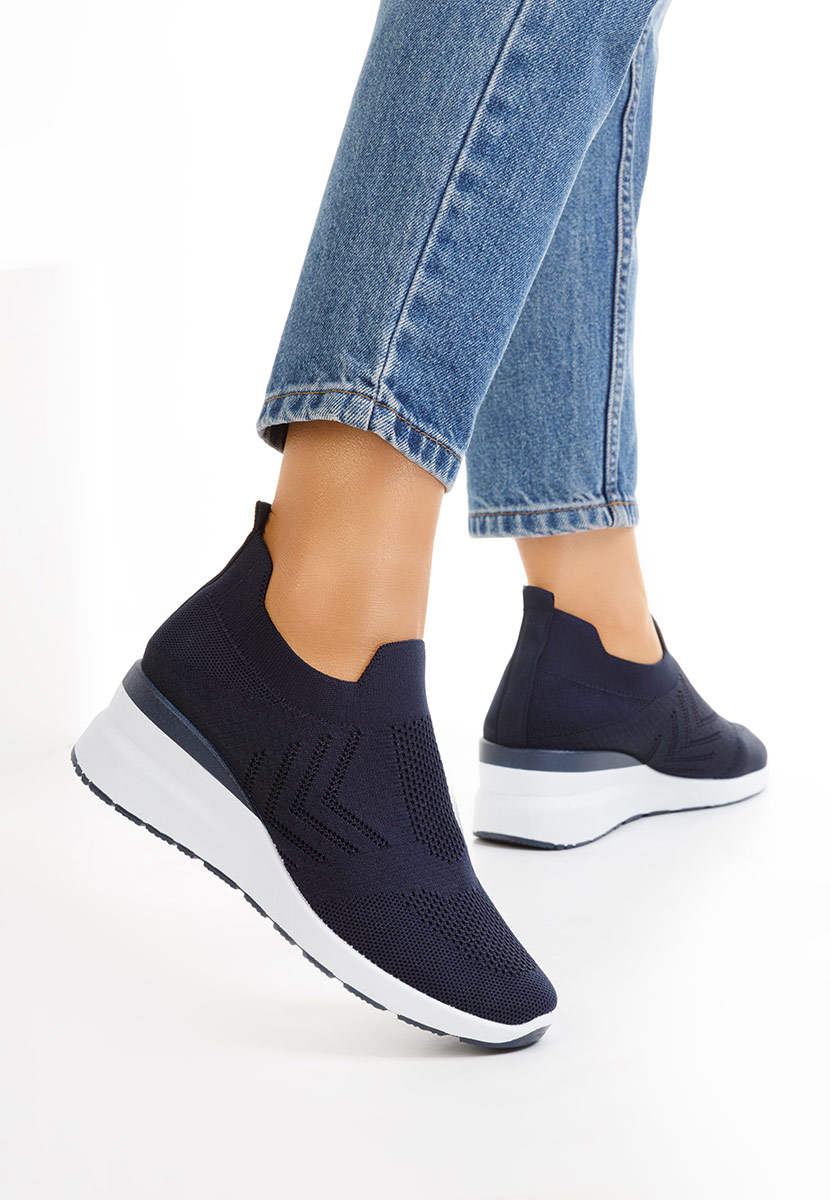 Sneakers cu platforma Boka navy