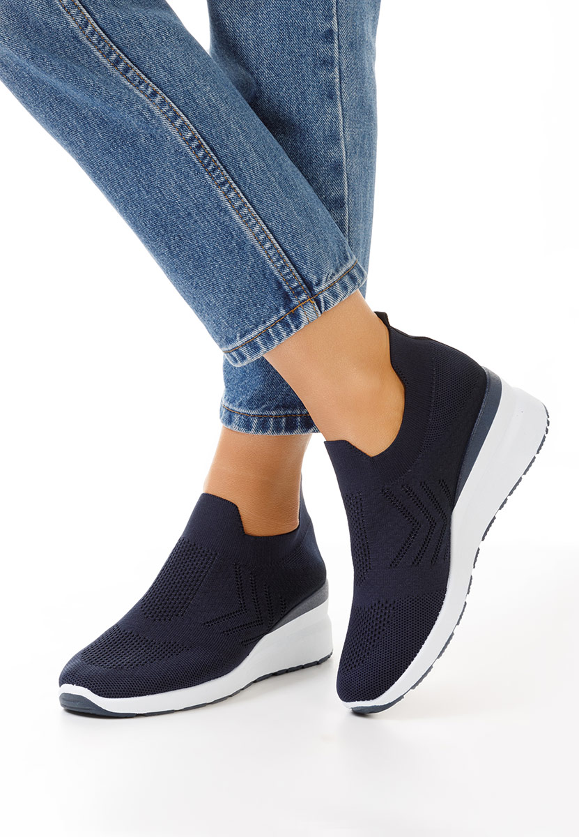 Sneakers cu platforma Boka navy