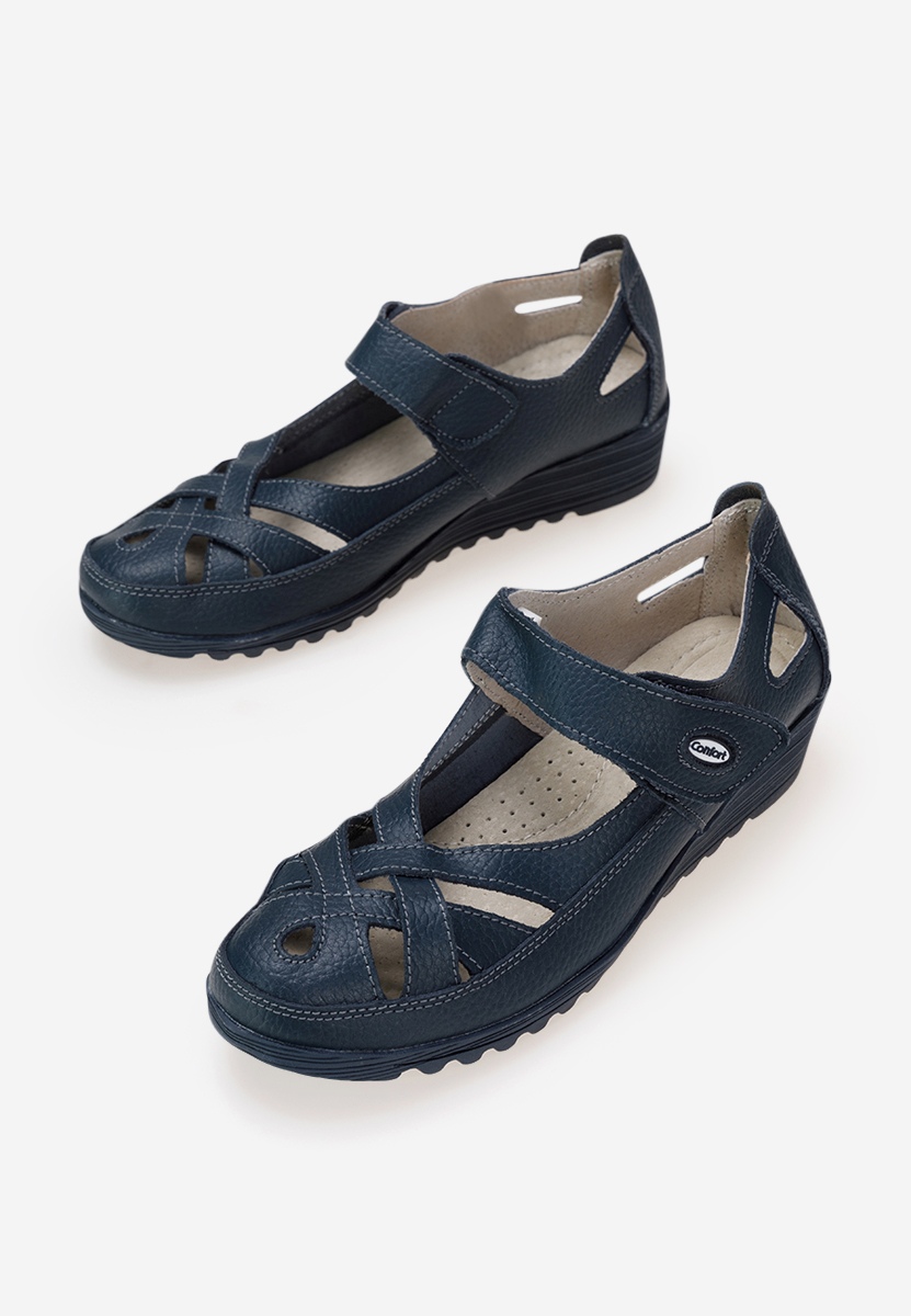 Balerini dama piele Simisa navy