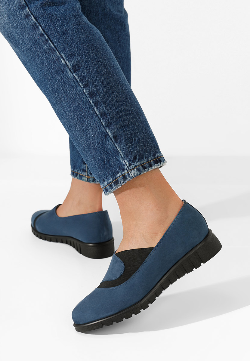 Pantofi casual dama piele Janora V2 navy