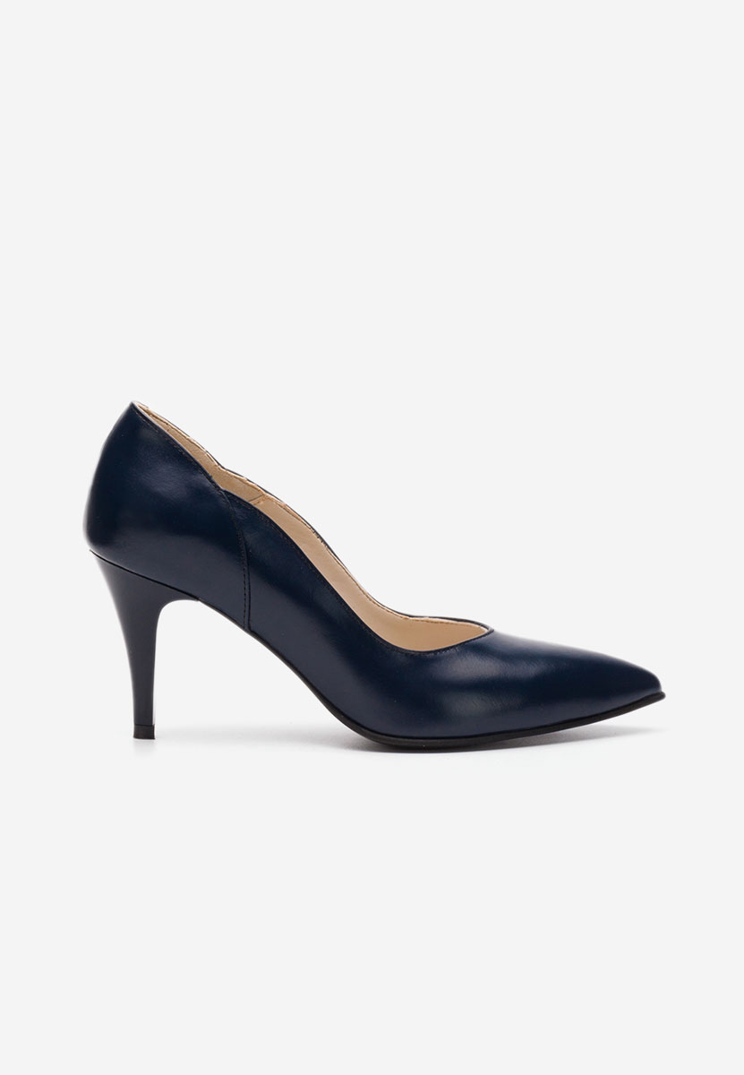 Pantofi stiletto piele Villemomble navy