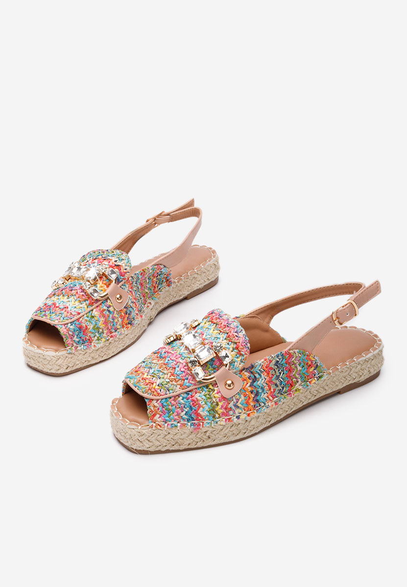 Sandale cu pietricele Dafloa multicolore