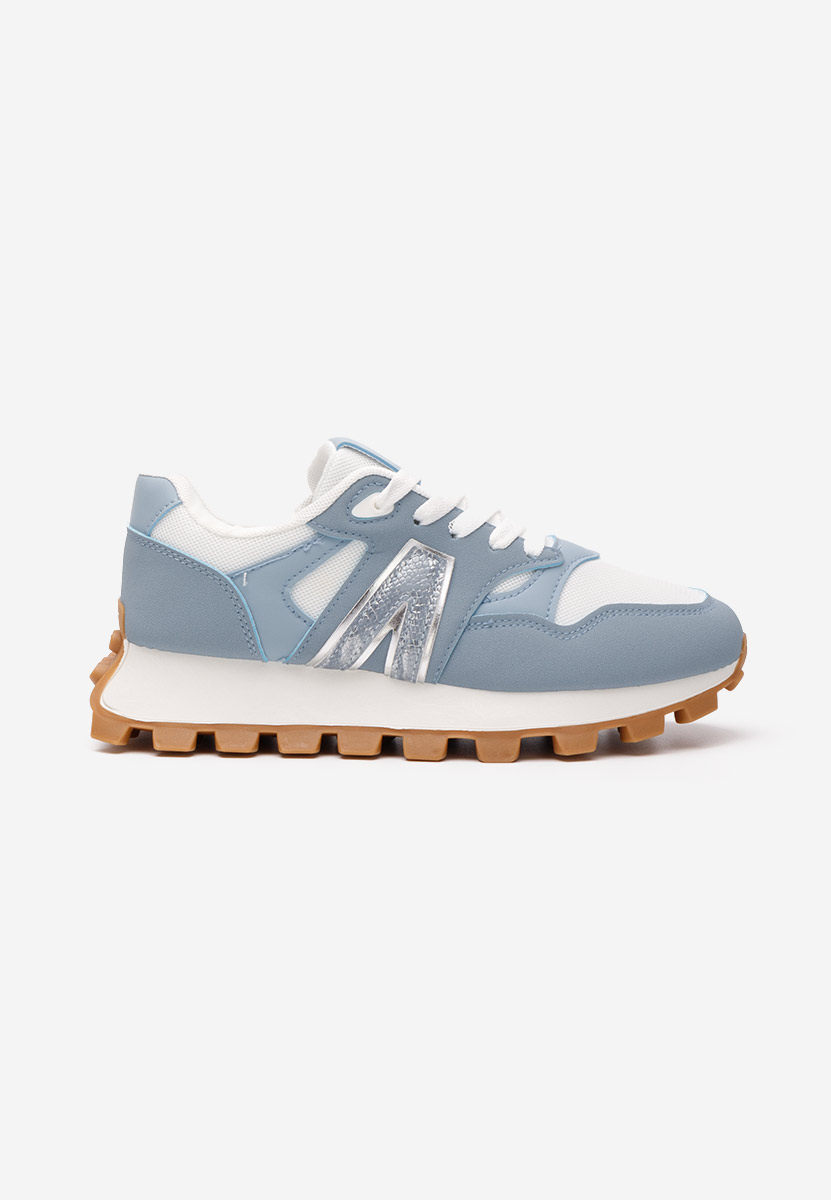 Sneakers cu platformă Evalina albastri