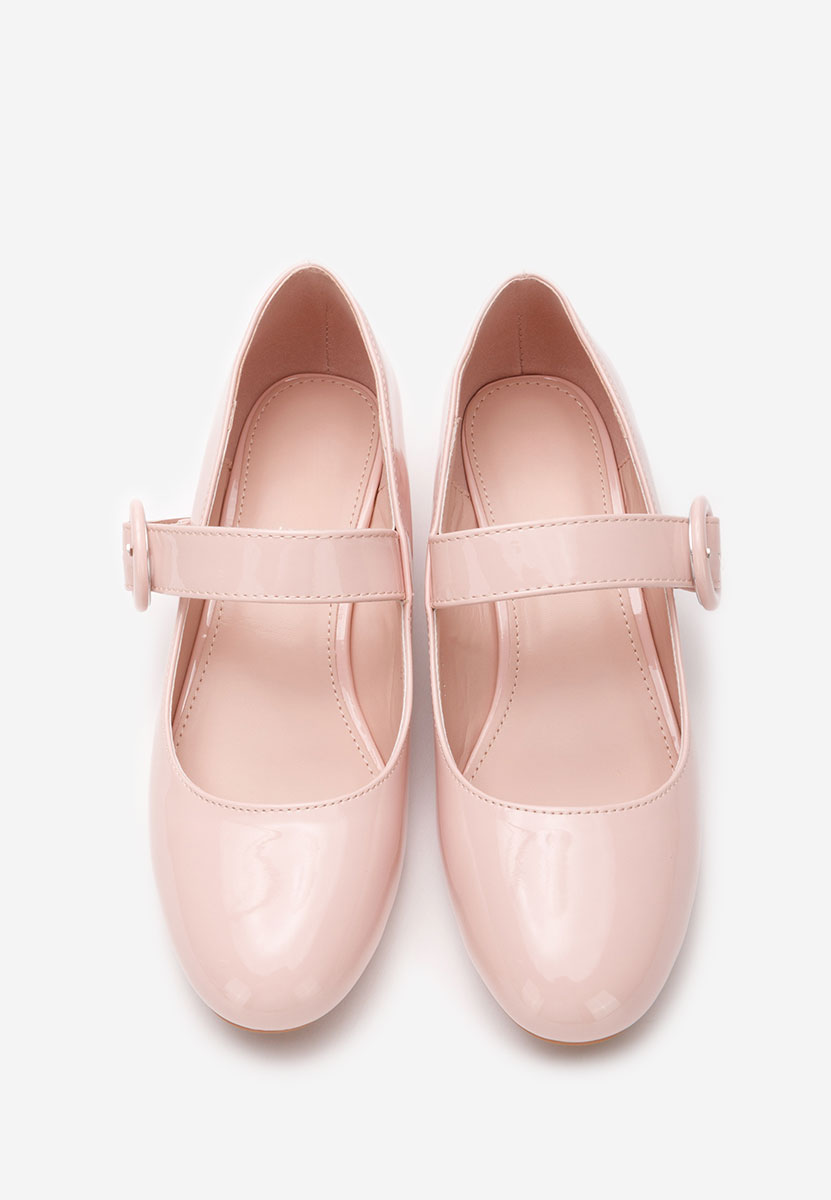 Pantofi cu toc mic Adevana roz