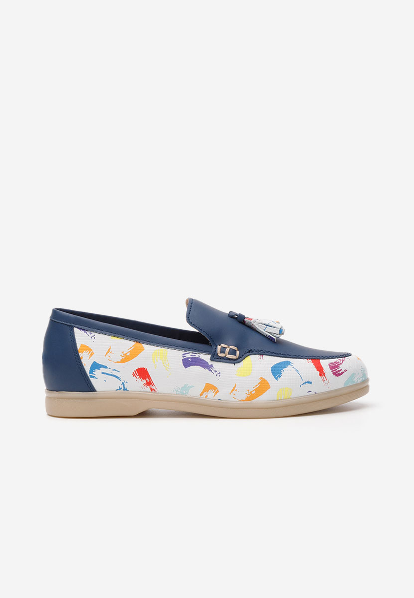 Mocasini dama piele Takara navy