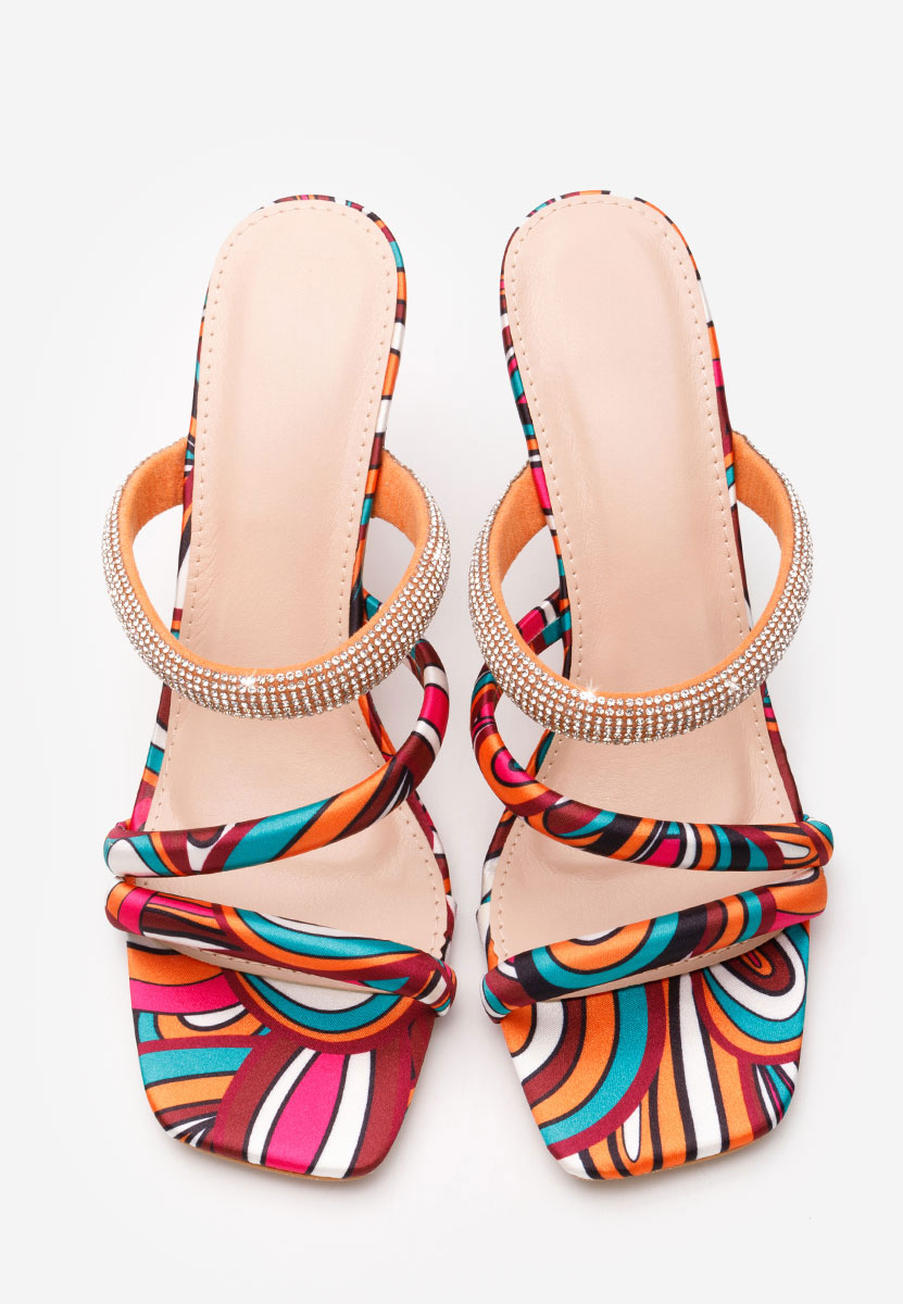 Papuci dama eleganti Safia portocalii