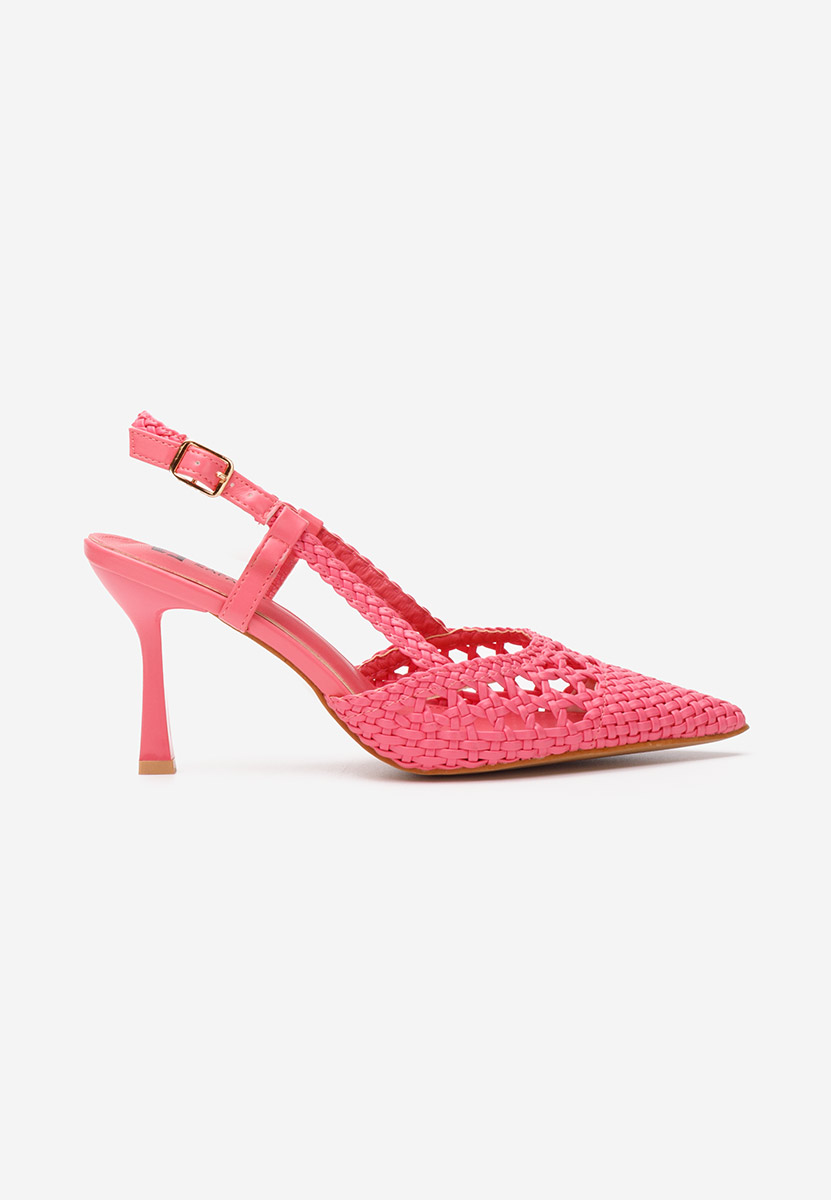 Pantofi stiletto slingback Heliosa fucsia