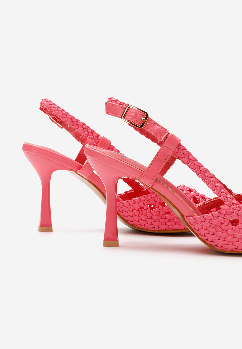 Pantofi stiletto slingback Heliosa fucsia