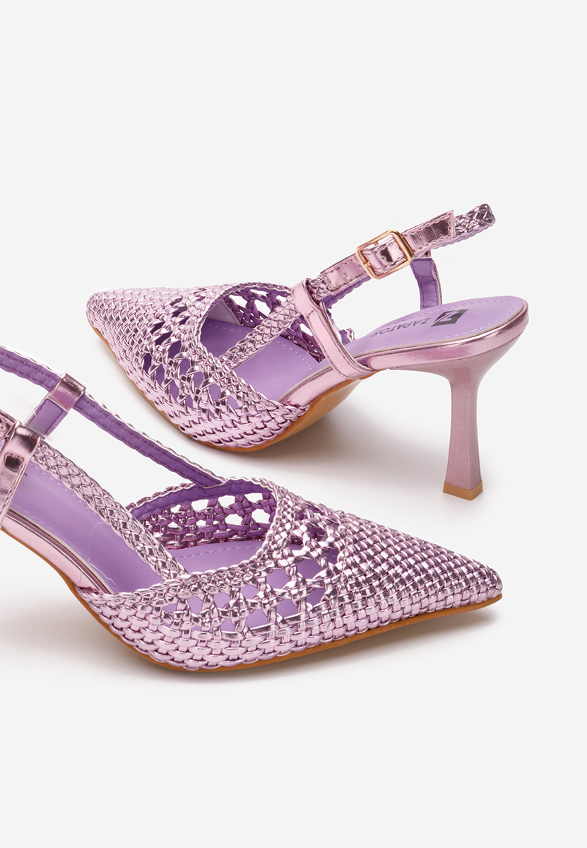 Pantofi slingback Heliosa mov