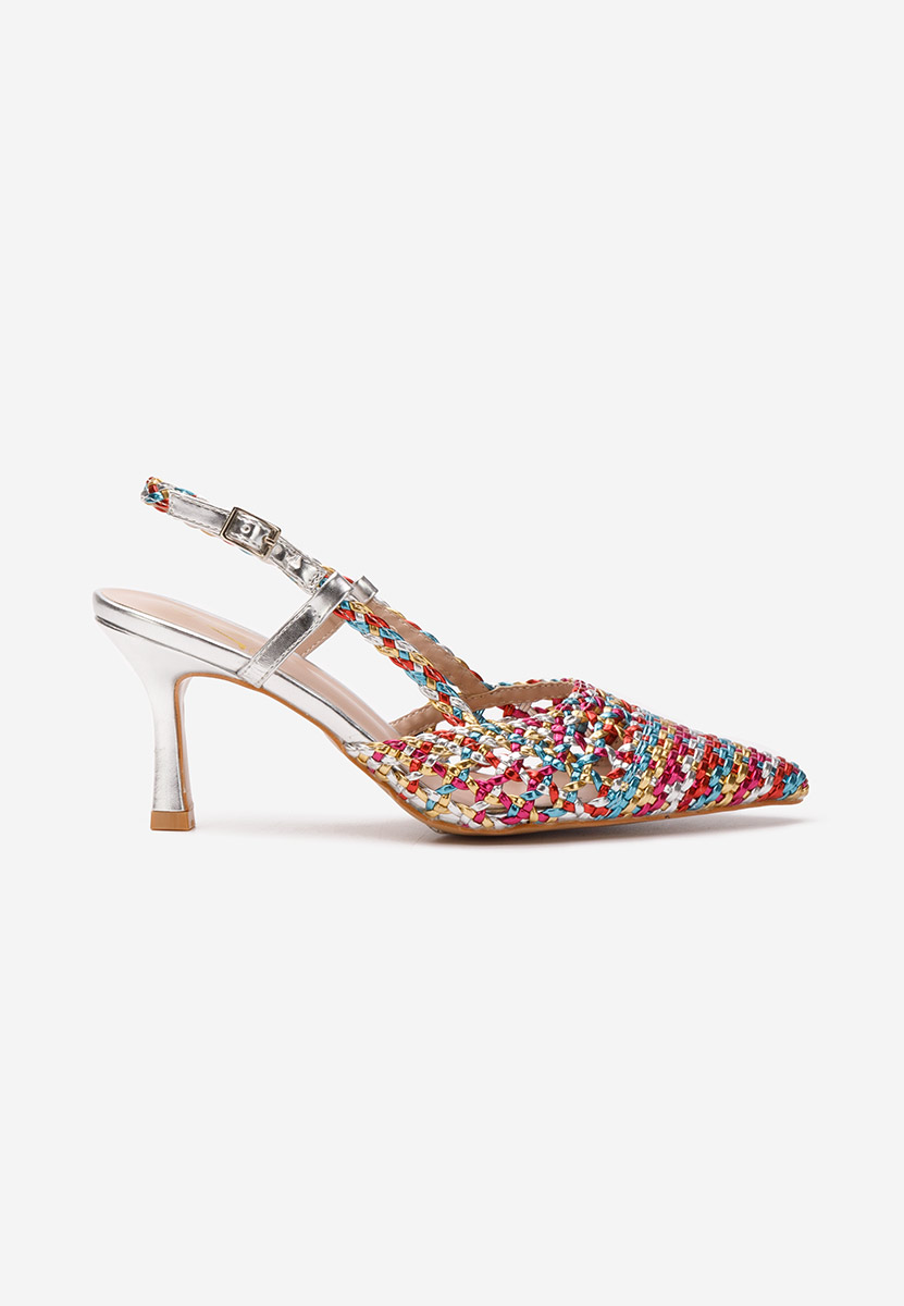 Pantofi stiletto slingback Letira V3 multicolori