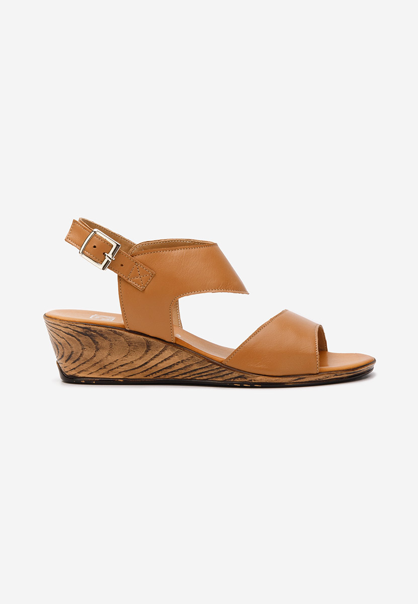 Sandale dama piele Azara camel