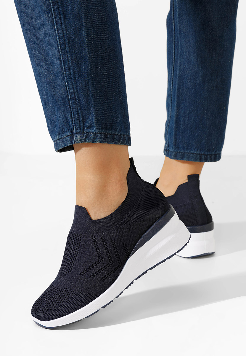 Sneakers cu platforma Boka navy