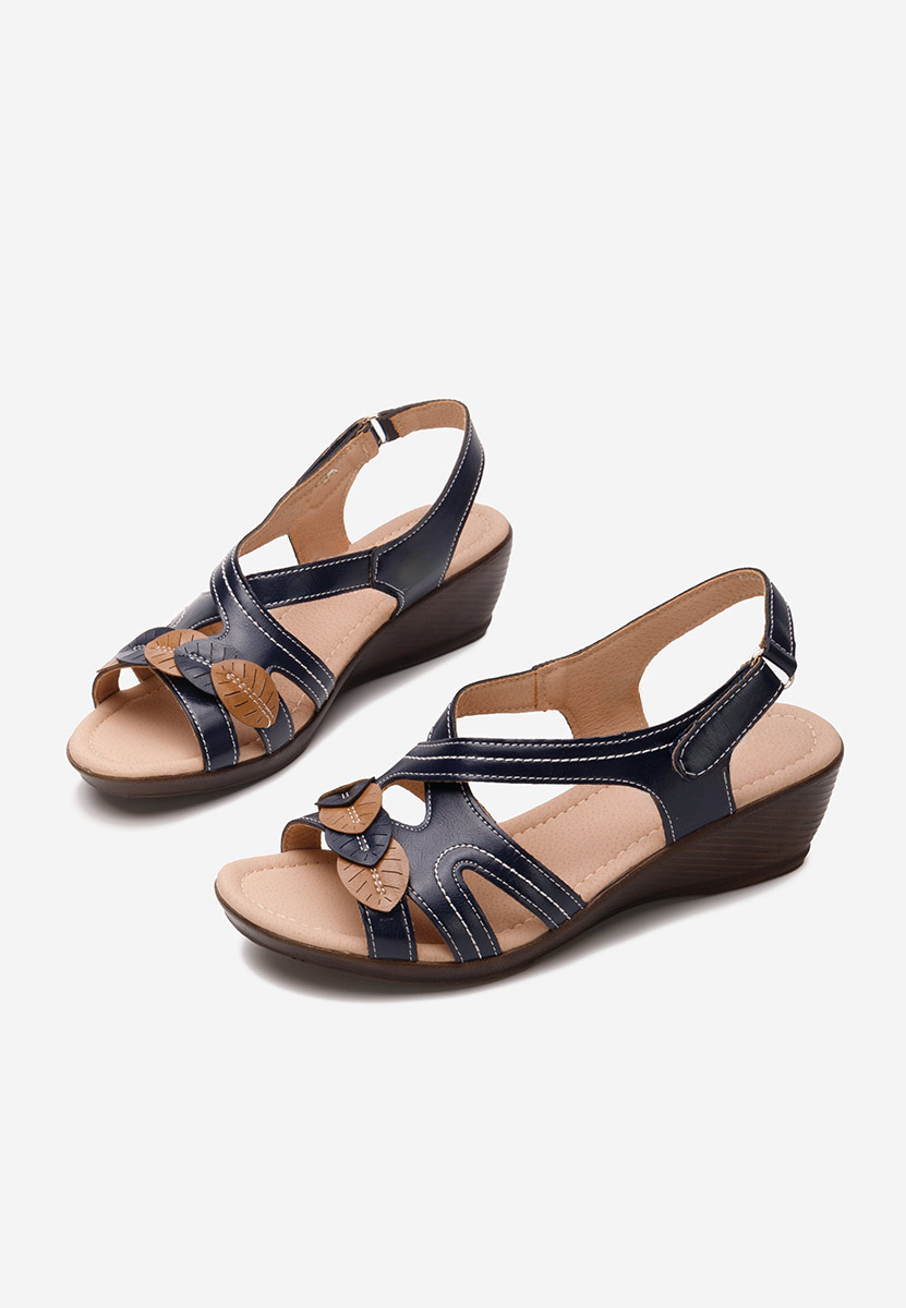 Sandale cu platforma Meliana navy