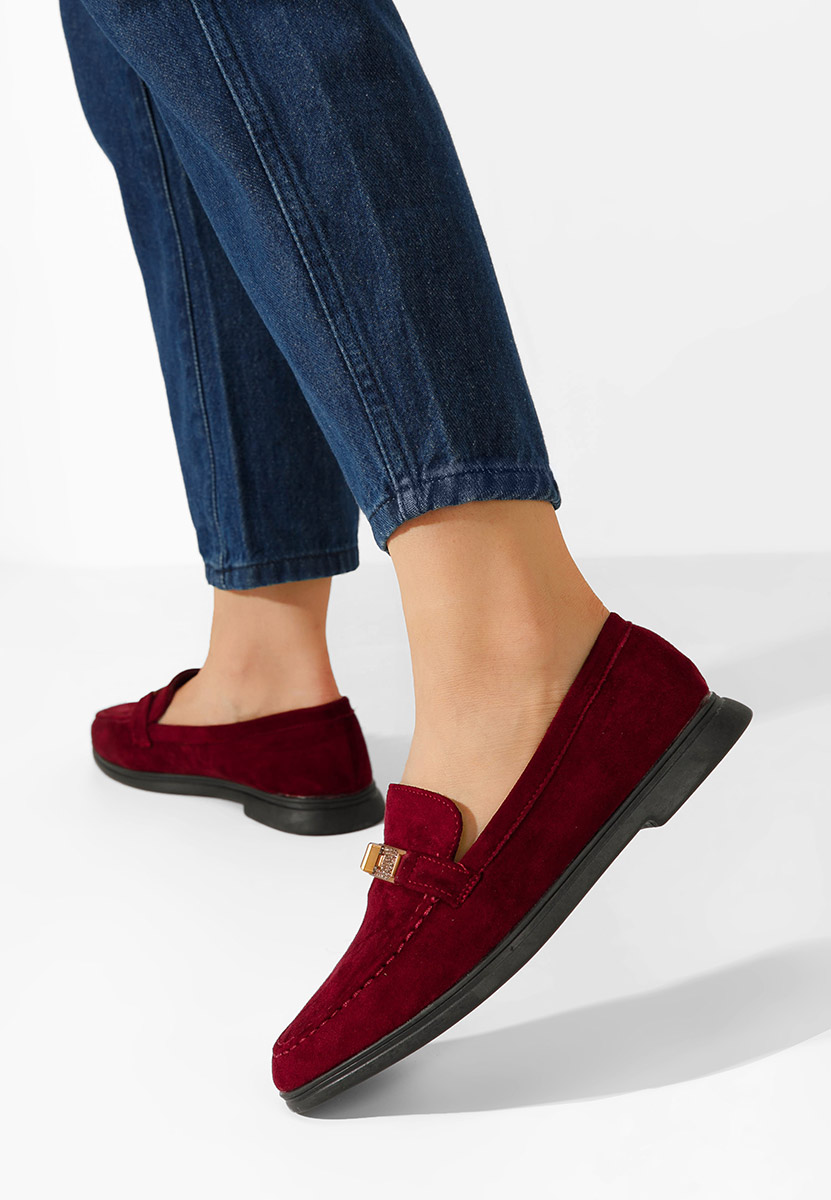 Loafers dama Nisala rosii