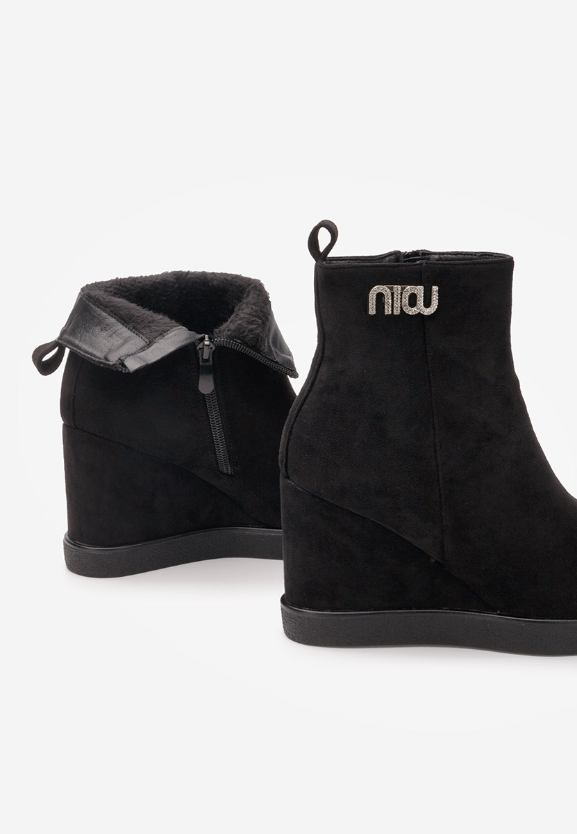 Botine cu platforma Niau negre