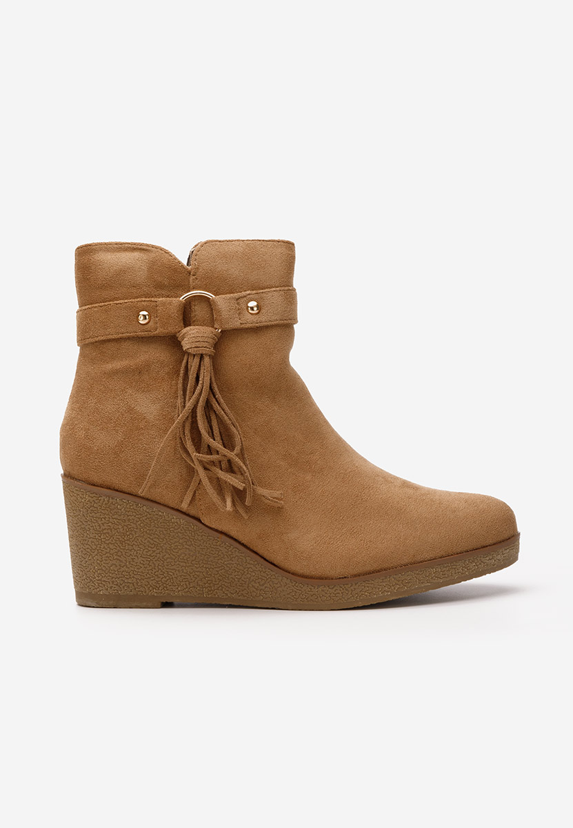 Botine cu platforma Allura camel