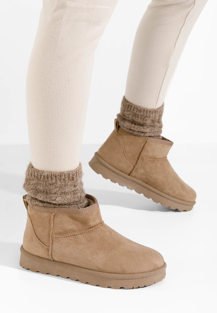 Cizme tip ugg Lilibet kaki