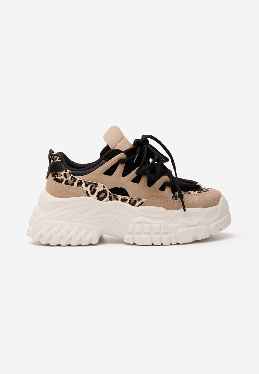 Sneakers cu platformă Adane leopard