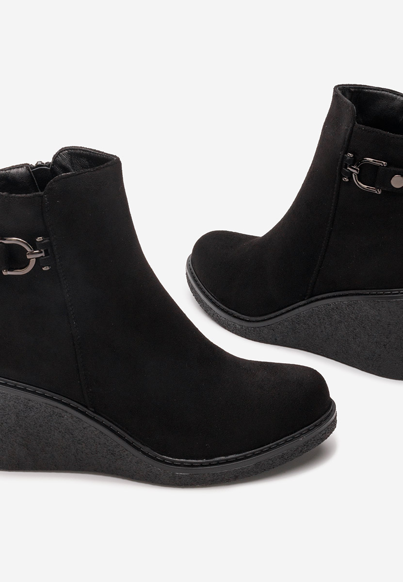 Botine cu platforma Darionna negre