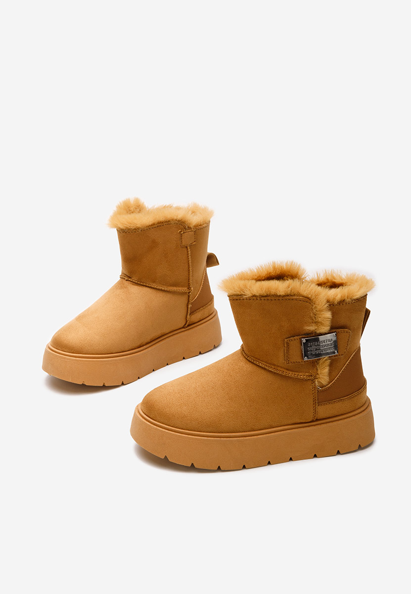 Cizme tip ugg Natosha camel