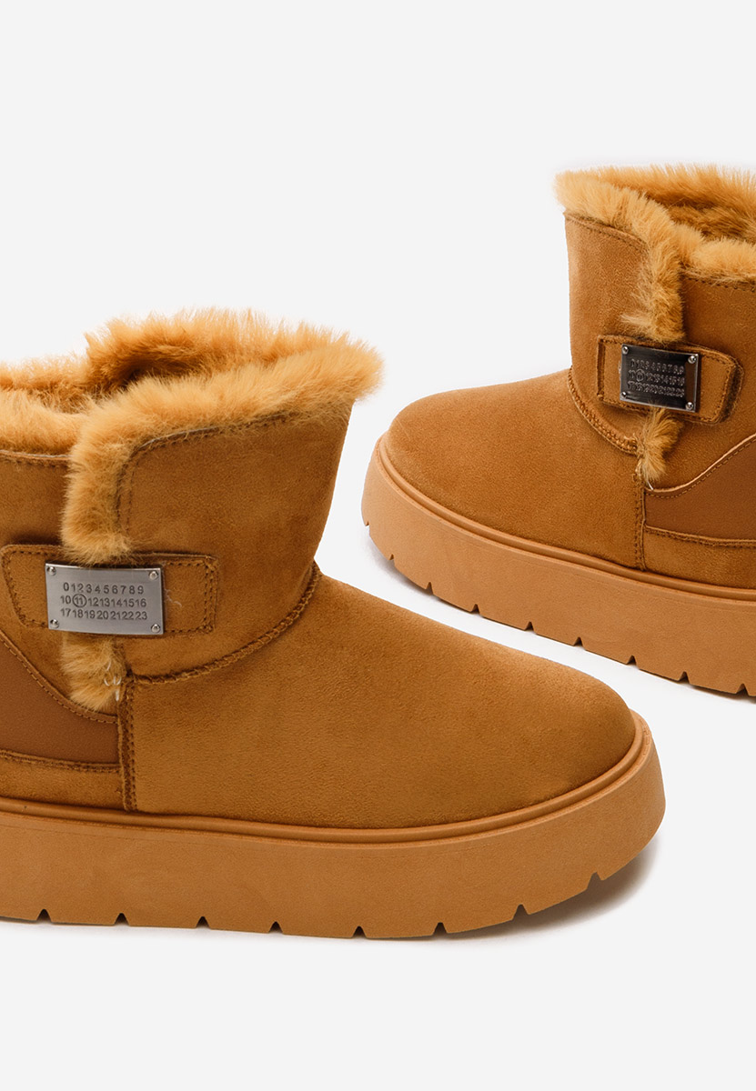 Cizme tip ugg Natosha camel