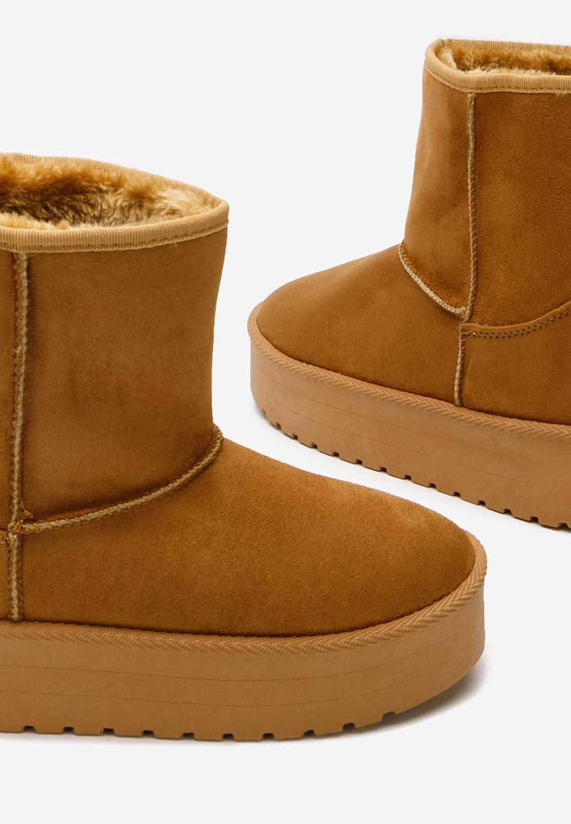 Cizme tip ugg Chrisia V2 camel