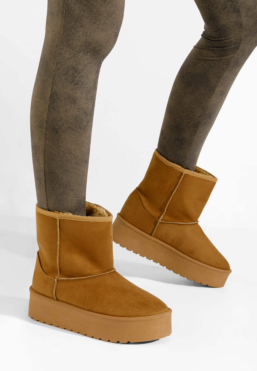 Cizme tip ugg Chrisia V2 camel