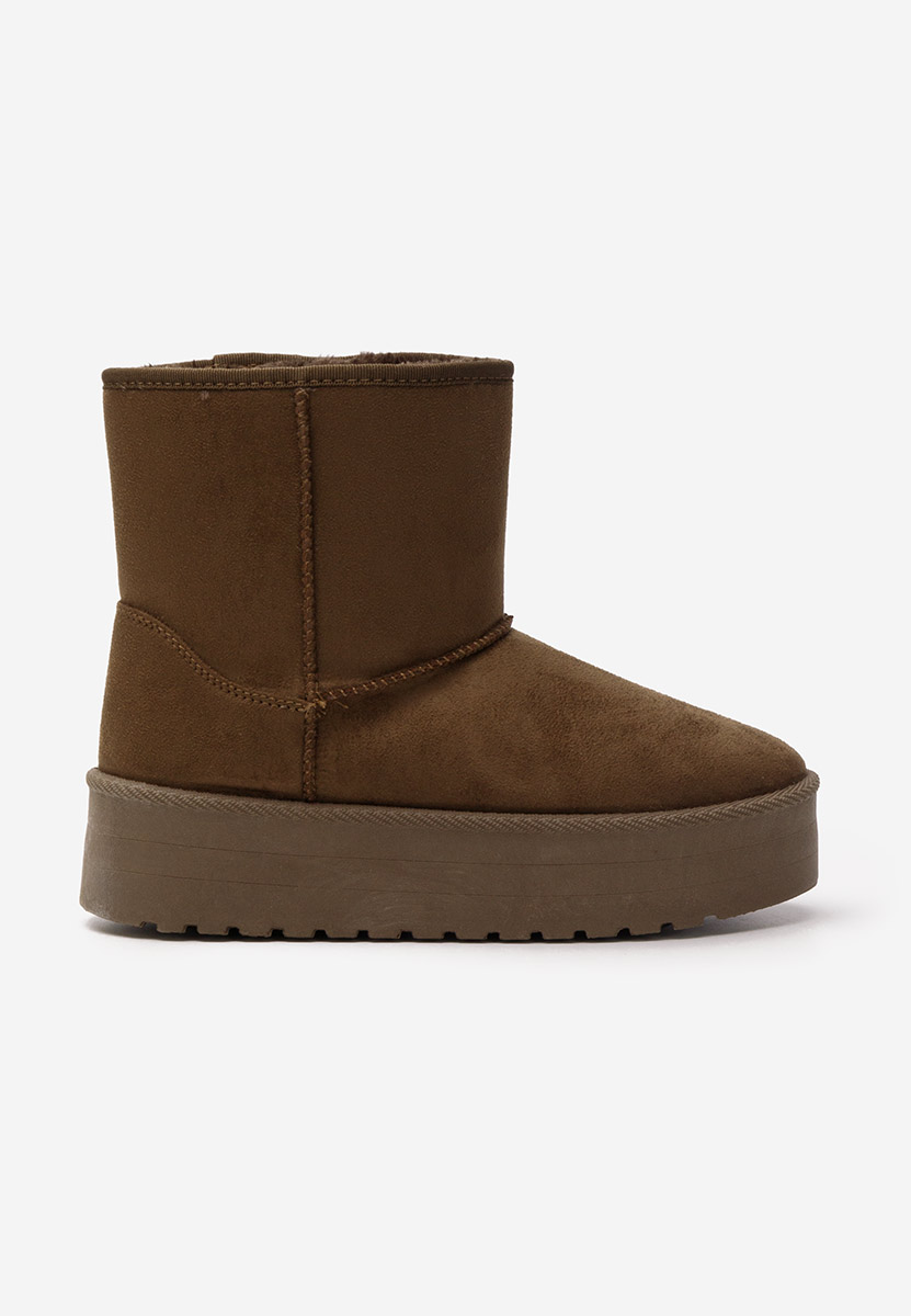 Cizme tip ugg Chrisia V2 maro