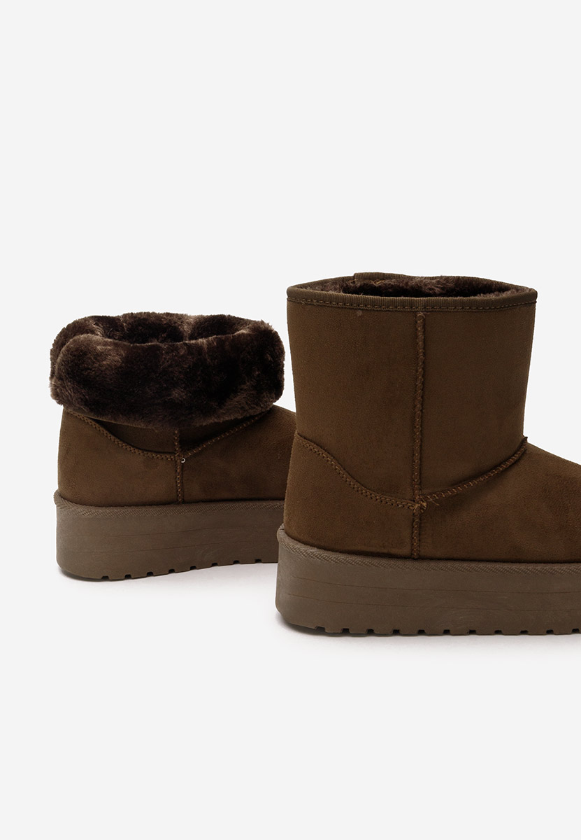 Cizme tip ugg Chrisia V2 maro