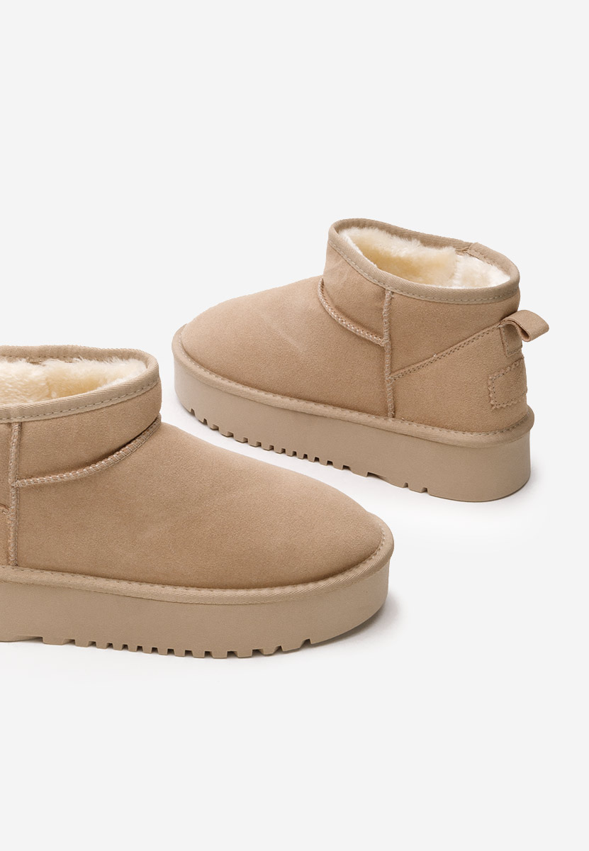 Cizme tip ugg Maya kaki