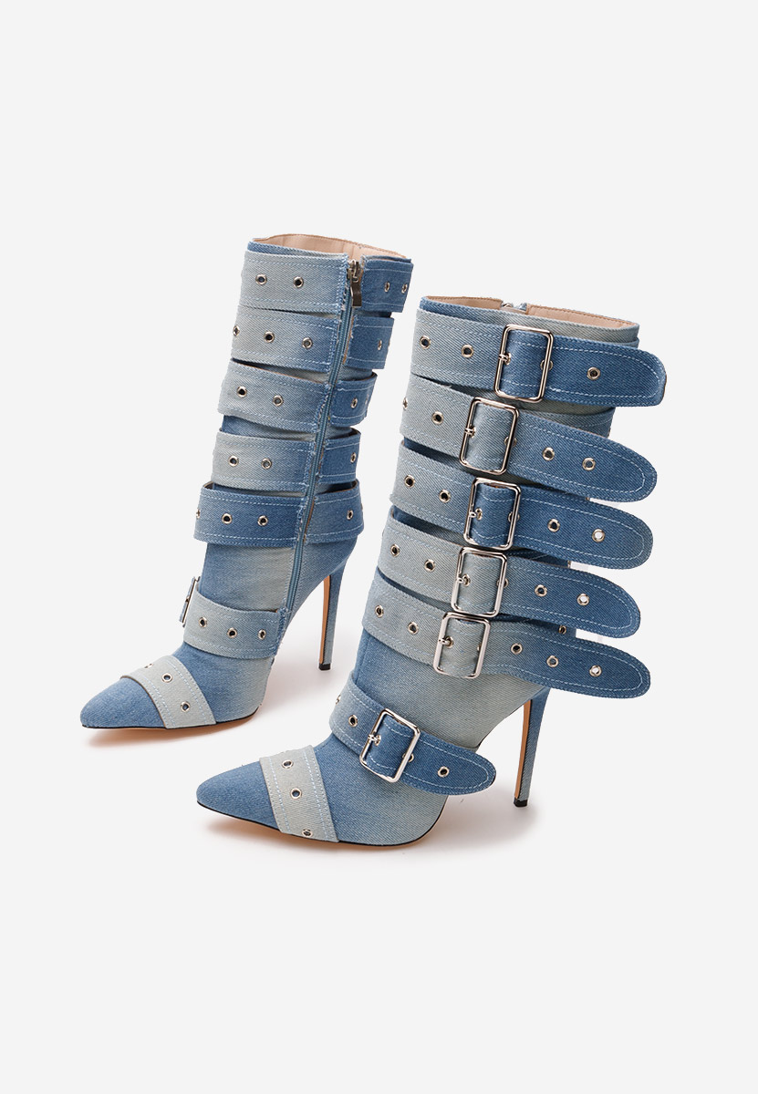 Cizme stiletto Donetta V2 denim