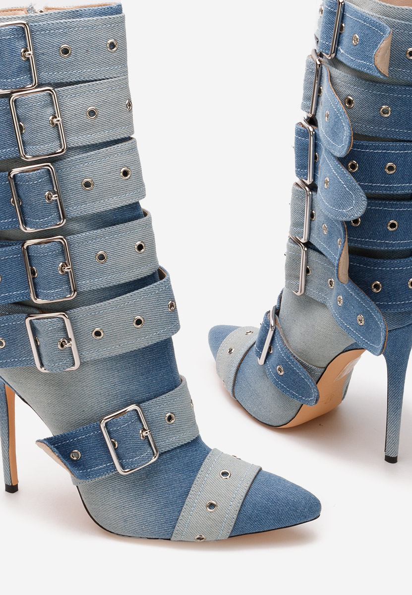 Cizme stiletto Donetta V2 denim