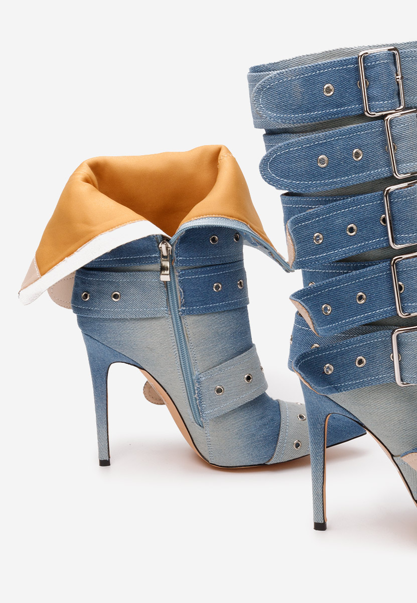 Cizme stiletto Donetta V2 denim