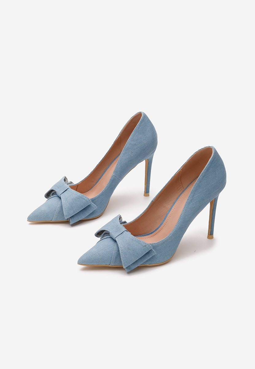 Pantofi stiletto Olimpia denim