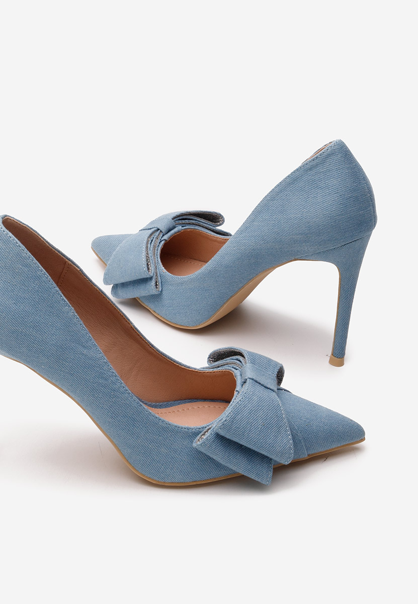 Pantofi stiletto Olimpia denim