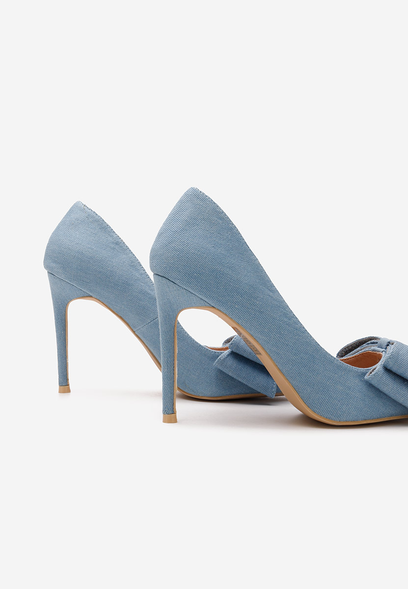 Pantofi stiletto Olimpia denim