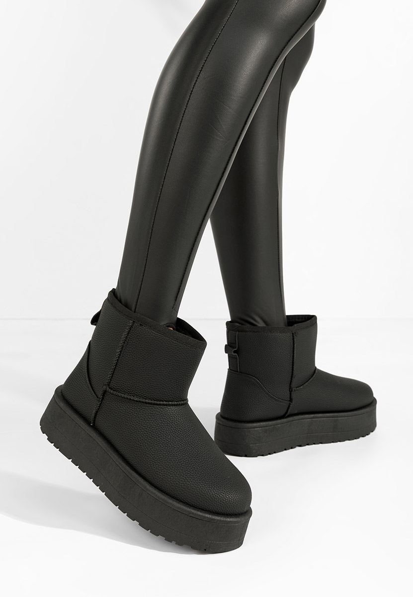 Cizme tip ugg Thresa negre