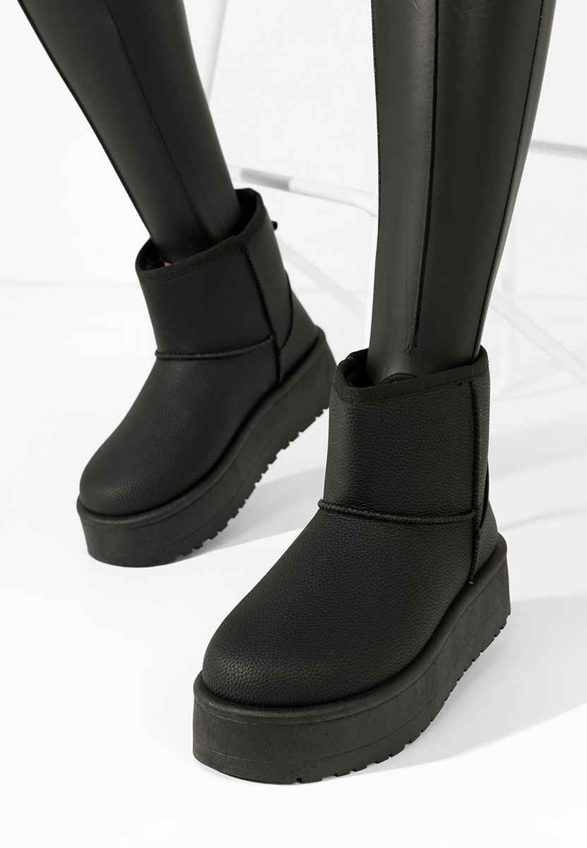 Cizme tip ugg Thresa negre