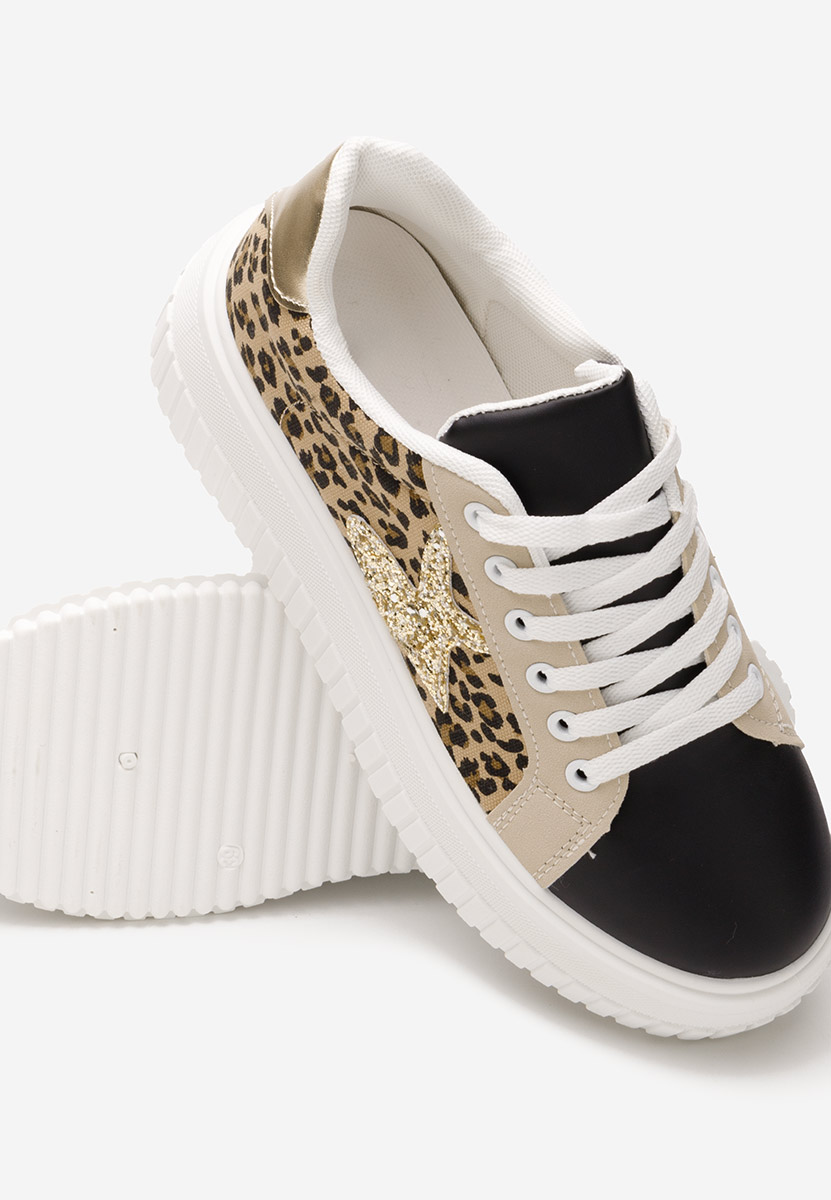 Sneakers cu platforma Arletha leopard