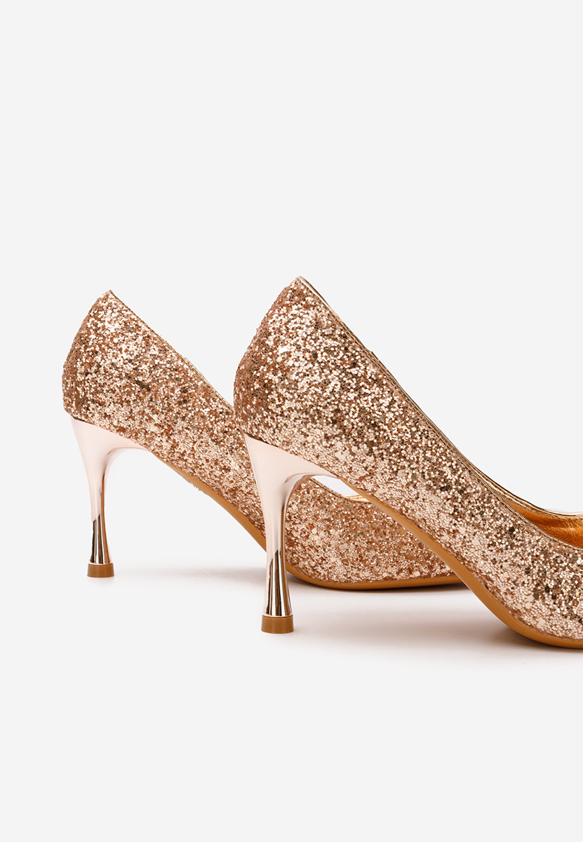 Pantofi stiletto Amilia champagne