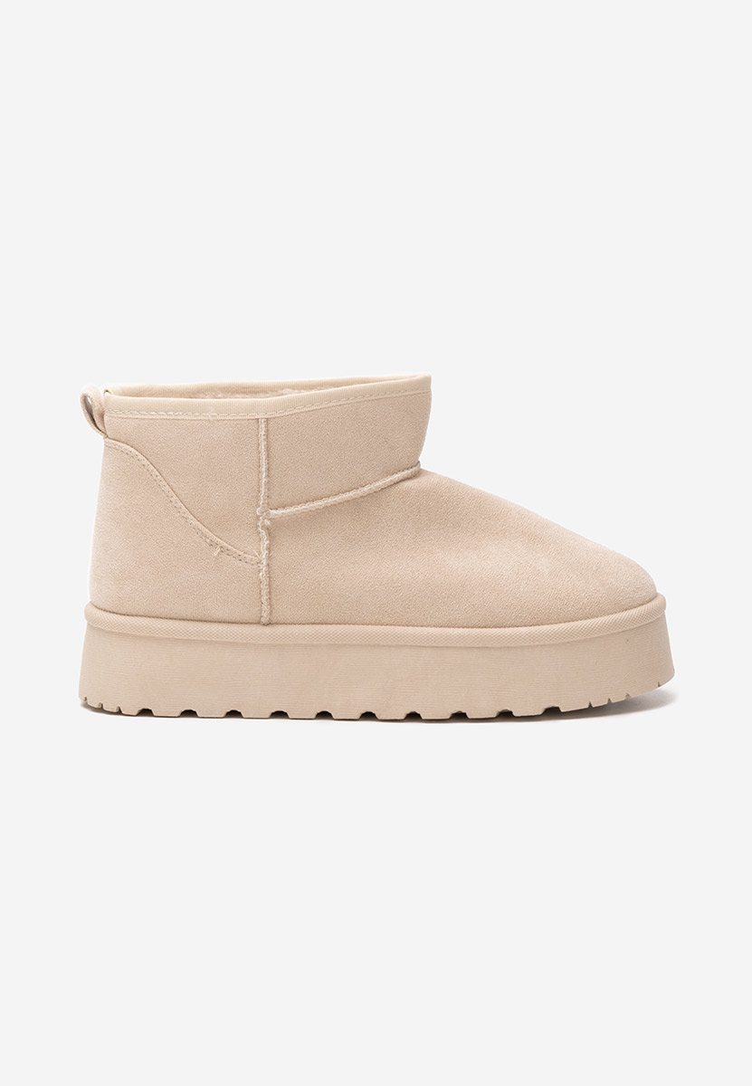 Cizme tip ugg Denissia bej