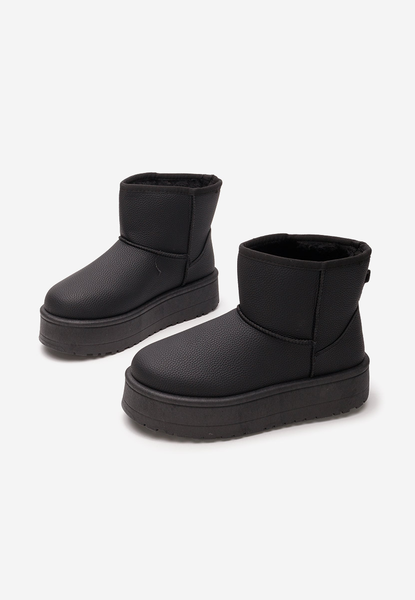 Cizme tip ugg Thresa negre