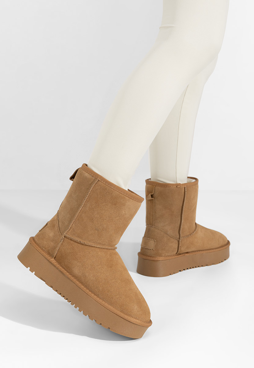 Cizme tip ugg Maya V2 camel