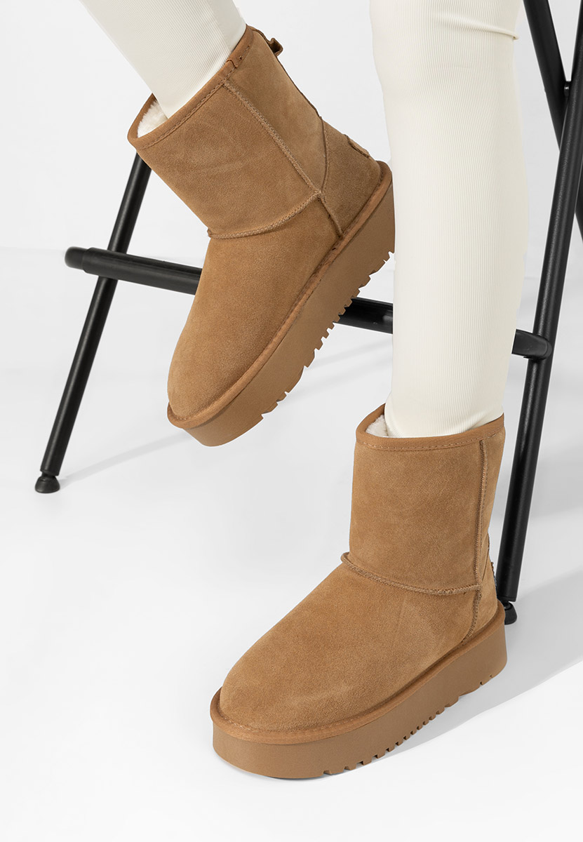 Cizme tip ugg Maya V2 camel