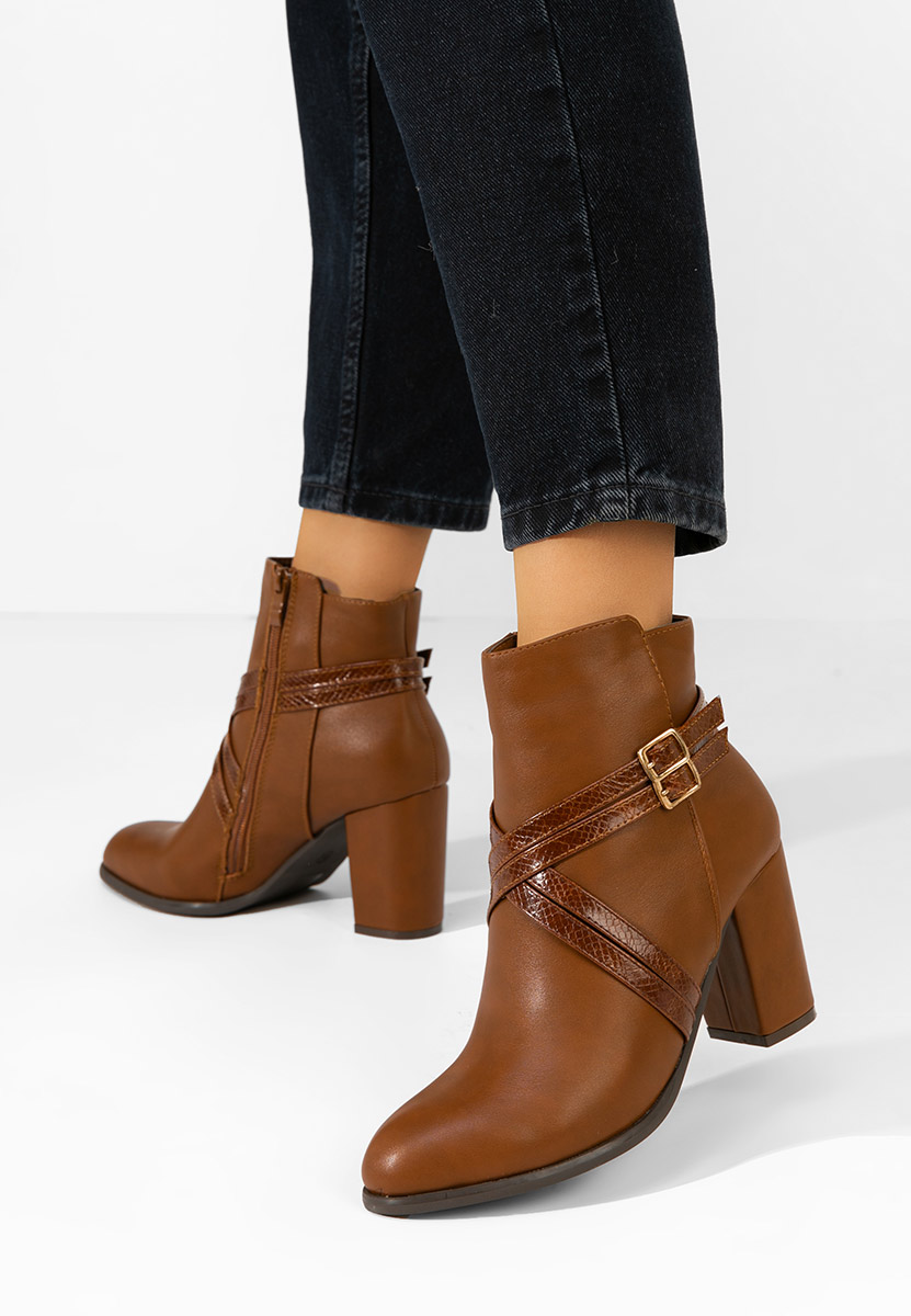 Botine elegante Caidesa camel