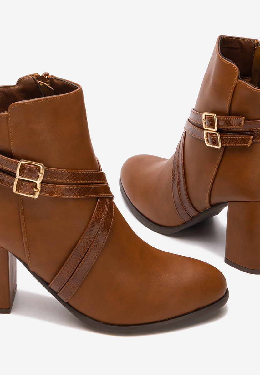 Botine elegante Caidesa camel