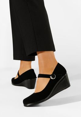 Pantofi casual cu platforma negri Ildia