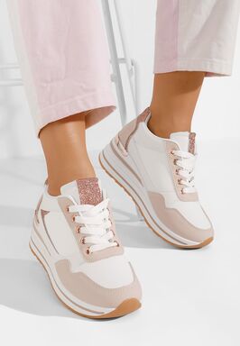 Sneakers dama cu platforma Bienna roz