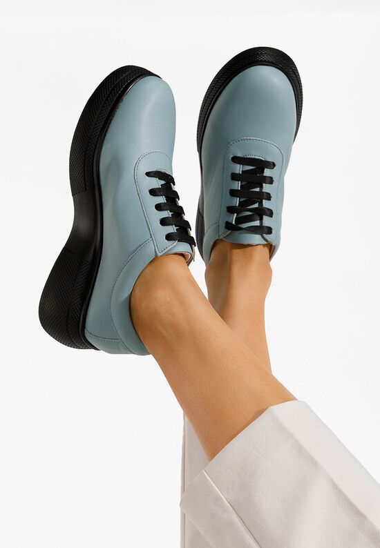 Pantofi casual cu platformă Dalisa bleu