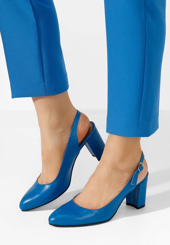 Pantofi dama piele Corusa albastri